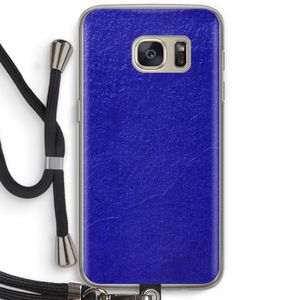Majorelle Blue: Samsung Galaxy S7 Transparant Hoesje met koord