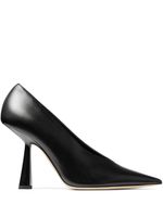 Jimmy Choo mules Maryanne 100 mm en cuir - Noir - thumbnail