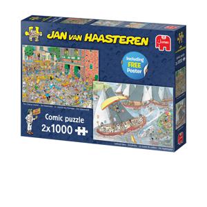 Jumbo Jan van Haasteren puzzelset Hollandse tradities - 2 x 1000 stukjes