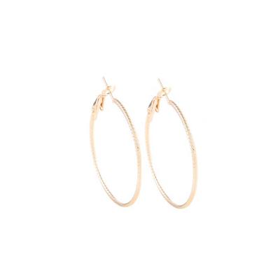 Go Dutch Label Bewerkte Creolen 5 cm Goud