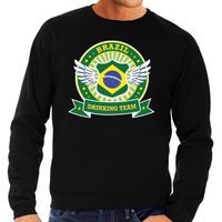 Zwart Brazil drinking team sweater heren - thumbnail