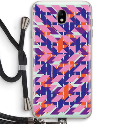 Skew Blush 3: Samsung Galaxy J7 (2017) Transparant Hoesje met koord