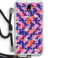 Skew Blush 3: Samsung Galaxy J7 (2017) Transparant Hoesje met koord