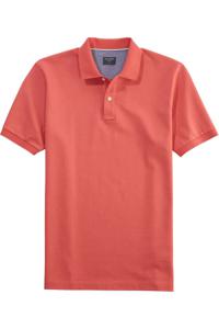 OLYMP Casual Regular Fit Polo shirt Korte mouw rozenhout