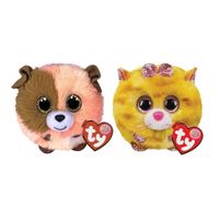 Ty - Knuffel - Teeny Puffies - Mandarin Dog & Tabitha Cat - thumbnail