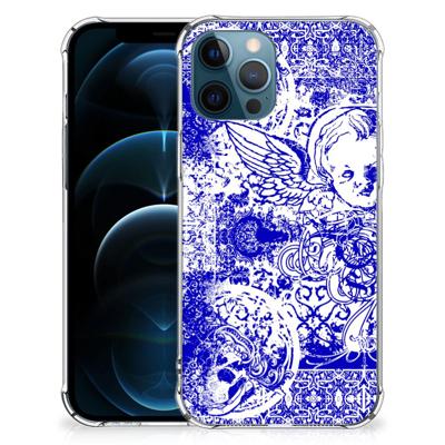 Extreme Case iPhone 12 | 12 Pro Angel Skull Blauw Extreme Case iPhone 12 | 12 Pro Angel Skull Blauw