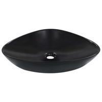 VidaXL Wastafel 58,5x39x14 cm keramiek zwart