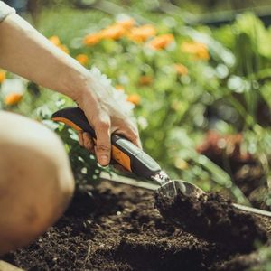 Fiskars Xact Tuintroffel Roestvrijstaal Zwart, Roestvrijstaal