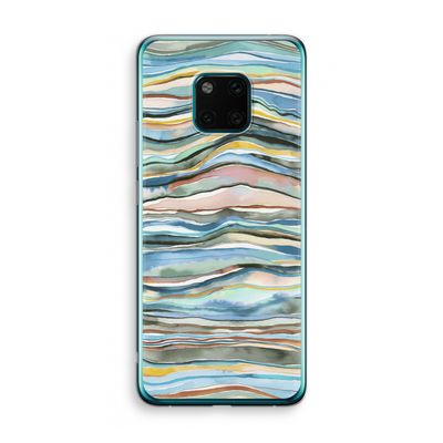 Watercolor Agate: Huawei Mate 20 Pro Transparant Hoesje