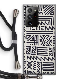 Marrakech print: Samsung Galaxy Note 20 Ultra / Note 20 Ultra 5G Transparant Hoesje met koord