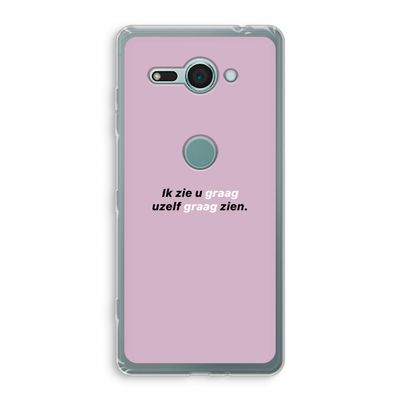 uzelf graag zien: Sony Xperia XZ2 Compact Transparant Hoesje