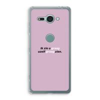 uzelf graag zien: Sony Xperia XZ2 Compact Transparant Hoesje