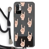 Rock: Xiaomi Redmi Note 10 5G Transparant Hoesje met koord