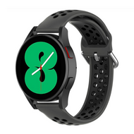 Siliconen sportbandje met gesp - Zwart - Samsung Galaxy watch 7 - 40mm / 44mm