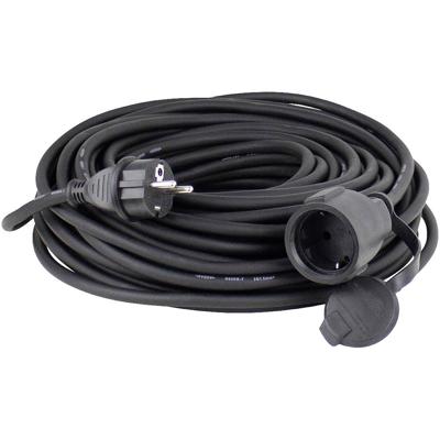 AS Schwabe 60371 Stroom Verlengkabel Zwart 10.00 m H07RN-F 3G 1,5 mm²
