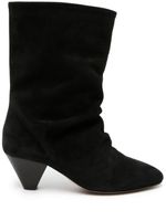 ISABEL MARANT bottines Reachi 50 mm en daim - Noir - thumbnail