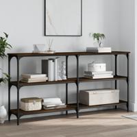 Wandtafel 150x29x75 cm bewerkt hout bruin eikenkleur - thumbnail