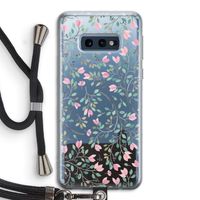 Sierlijke bloemen: Samsung Galaxy S10e Transparant Hoesje met koord