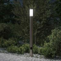 Bolderarmatuur met stopcontact 110 cm RVS IP44