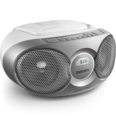 Philips az215s/12 radio/cd-speler zilver