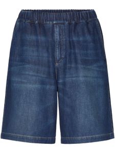 Valentino Garavani bermuda chino en chambray - Bleu