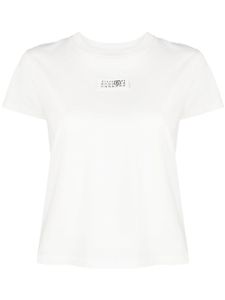 MM6 Maison Margiela t-shirt en coton à motif signature - Blanc