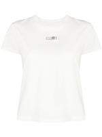 MM6 Maison Margiela t-shirt en coton à motif signature - Blanc