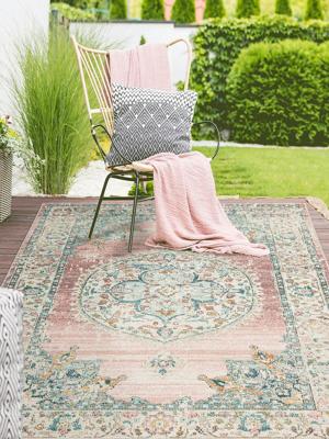 Karpet24 Salsa - Vintage Style Vloerkleed, Weerbestendig & UV-bestendig voor Binnen & Buiten-140 x 200 cm