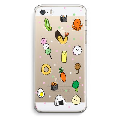 Happy bento friends: iPhone 5 / 5S / SE Transparant Hoesje
