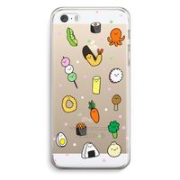 Happy bento friends: iPhone 5 / 5S / SE Transparant Hoesje