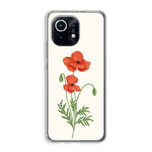 Red poppy: Xiaomi Mi 11 Transparant Hoesje