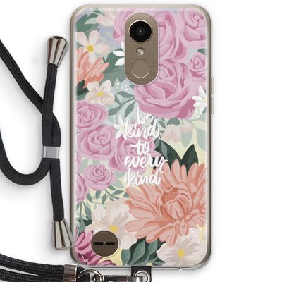 Kindness matters: LG K10 (2017) Transparant Hoesje met koord