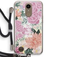 Kindness matters: LG K10 (2017) Transparant Hoesje met koord
