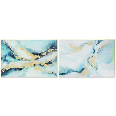 Schilderij DKD Home Decor 80 x 2,5 x 120 cm Abstract Modern (2 Stuks)