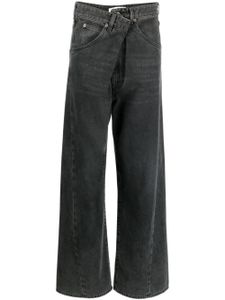 DARKPARK adjustable-waist wide-leg jeans - Noir