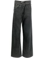 DARKPARK adjustable-waist wide-leg jeans - Noir - thumbnail