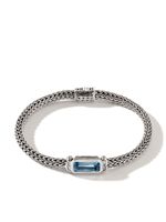 John Hardy bracelet Classic Chain serti d'aigue-marine - Argent - thumbnail