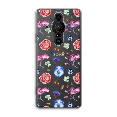 Bloemetjes: Sony Xperia Pro-I Transparant Hoesje
