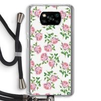 Kleine roosjes: Xiaomi Poco X3 NFC Transparant Hoesje met koord