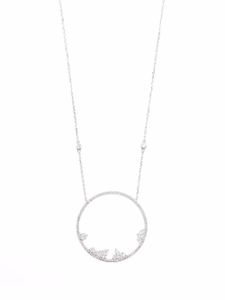 Djula collier en or blanc 18ct orné de diamants - Argent