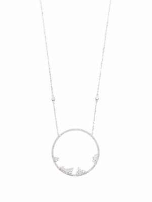 Djula collier en or blanc 18ct serti de diamants - Argent