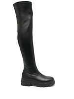 Tommy Hilfiger bottes en cuir - Noir - thumbnail