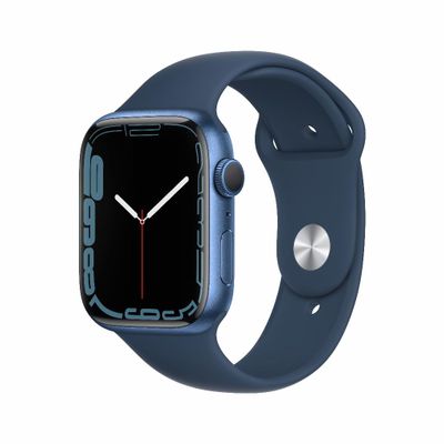 Refurbished Apple Watch Series 7 45mm Blauw Gebruikt