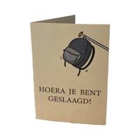 'Aardkaart 'Hoera je bent geslaagd'' kopen? | FOR YOU GIFTS