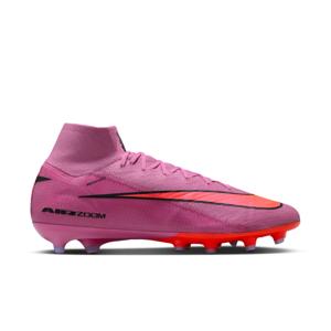 Nike Zoom Mercurial Superfly 10 Elite Kunstgras Voetbalschoenen (AG) Roze Felrood Lichtblauw