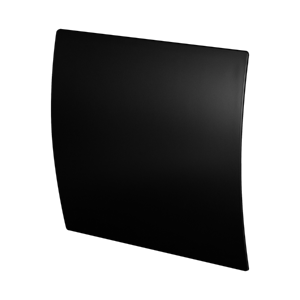 Whisper Design Ventilatierooster Vierkant (afvoer & Toevoer) Ø100mm - Gebogen Kunststof - Mat Zwart