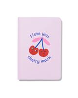 HEMA Notitieboek 18x12.6 en pompon pen cadeauset