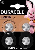 Duracell knoopcel Specialty Electronics CR2016, blister van 4 stuks - thumbnail