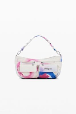 Kleine schoudertas met zakken - WHITE - U