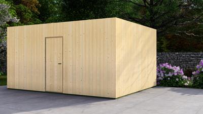 Van Kooten Trendy Poolhouse 500x400 cm - onbehandeld- Plat dak- - Van Kooten